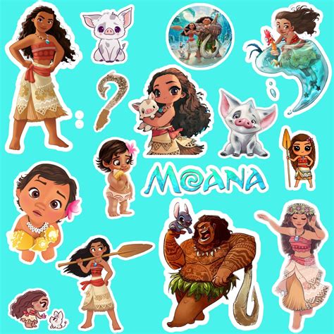 Moana Stickers Printable